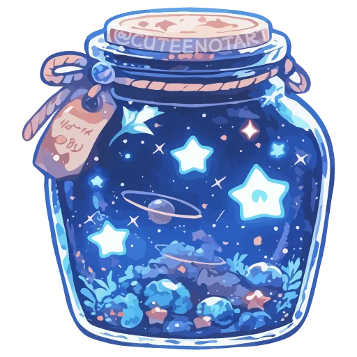 🌟 Стикер «dreams in a jar» для Telegram