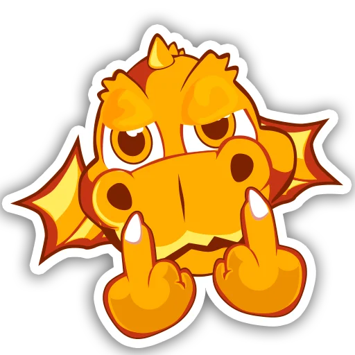 🖕 Стикер «Dragons» для Telegram