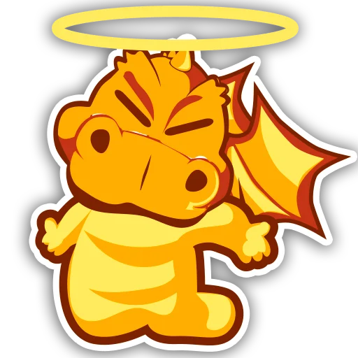 😇 Стикер «Dragons» для Telegram