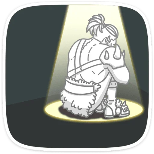 ☹ Стикер «Дрын» для Telegram