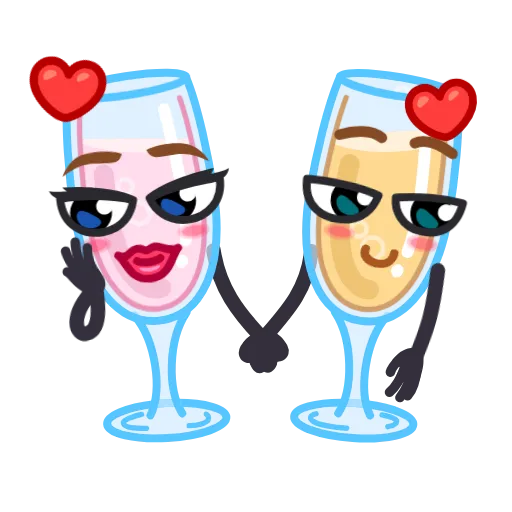 😘 Стикер «Cheers and Beers» для Telegram