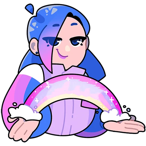 🌈 Стикер «Мия из Другого Дела Без текста» для Telegram