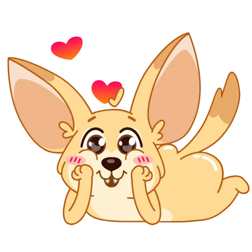 🥰 Стикер «Фенек Дрюсик» для Telegram