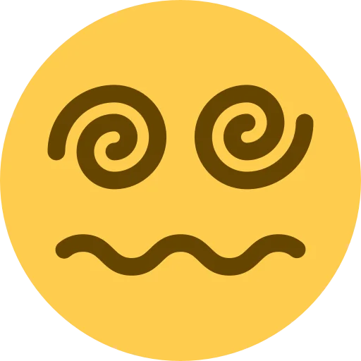 😵‍💫 Стикер «Twemoji [Discord & Twitter]» для Telegram