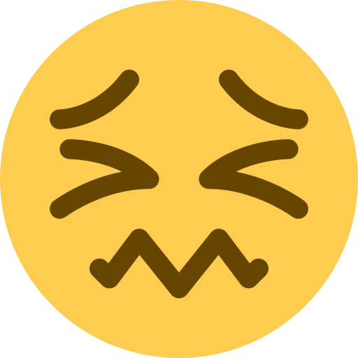 😖 Стикер «Twemoji [Discord & Twitter]» для Telegram
