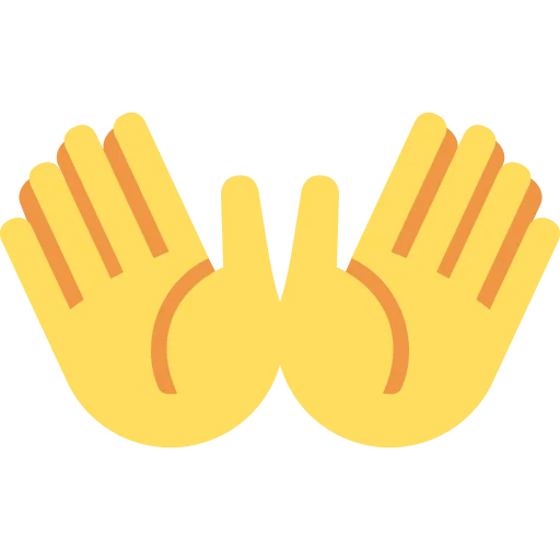 👐 Стикер «Twemoji [Discord & Twitter]» для Telegram
