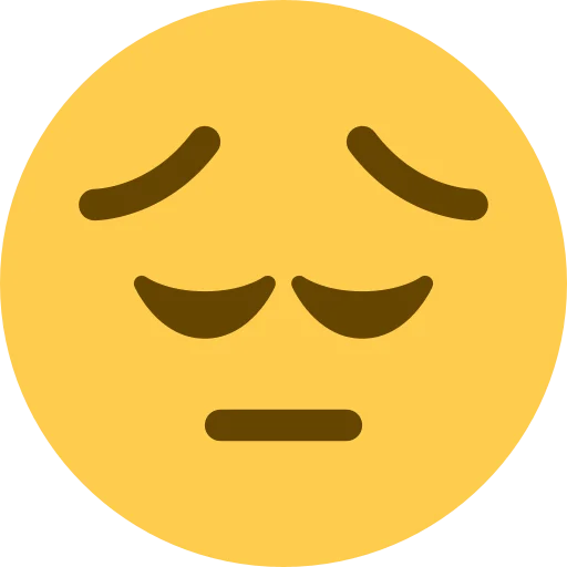 😔 Стикер «Twemoji [Discord & Twitter]» для Telegram