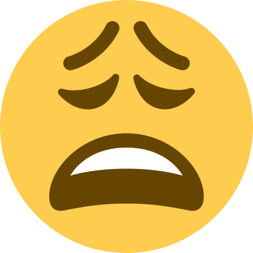 😩 Стикер «Twemoji [Discord & Twitter]» для Telegram
