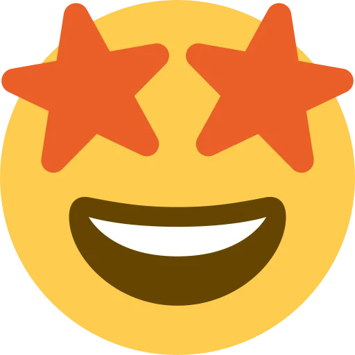 🤩 Стикер «Twemoji [Discord & Twitter]» для Telegram