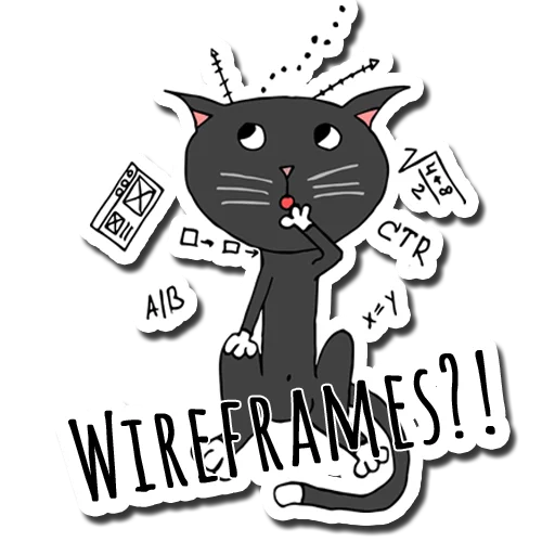 📐 Стикер «Коты десигнеры» для Telegram