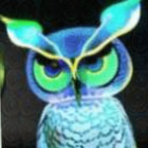 🫤 Стикер «Dubstep Owl» для Telegram