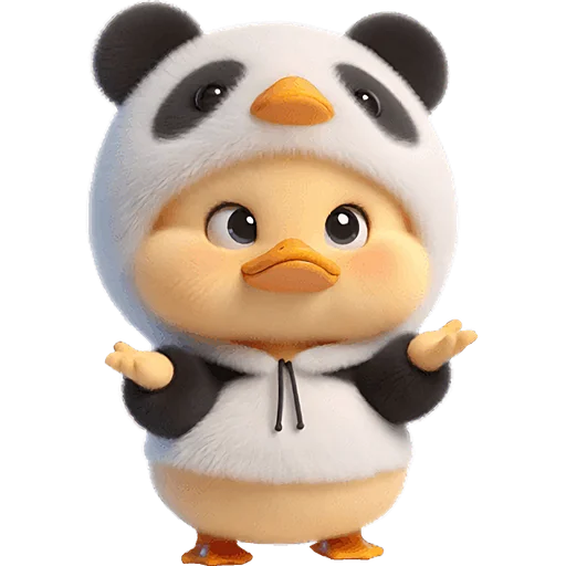 🤷‍♂ Стикер «Панда утка» для Telegram