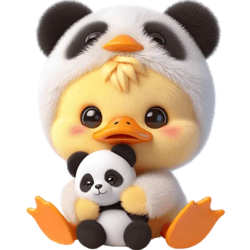 🐼 Стикер «Панда утка» для Telegram