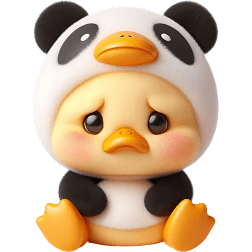 😞 Стикер «Панда утка» для Telegram