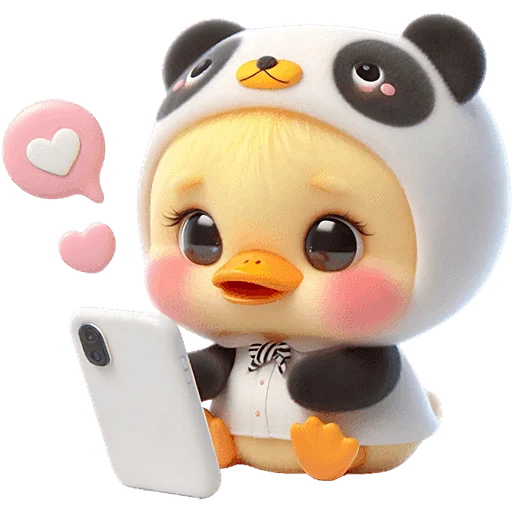 🫶 Стикер «Панда утка» для Telegram