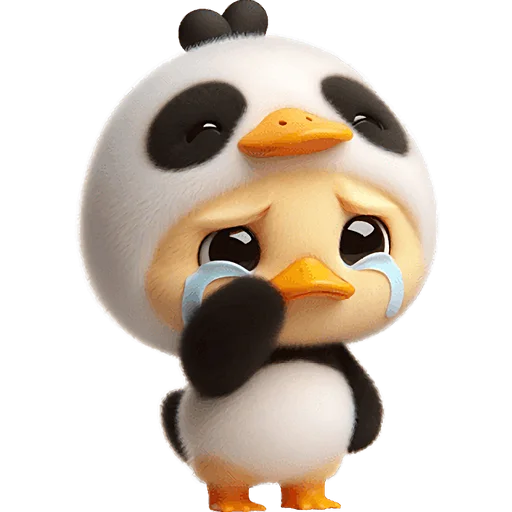 😭 Стикер «Панда утка» для Telegram
