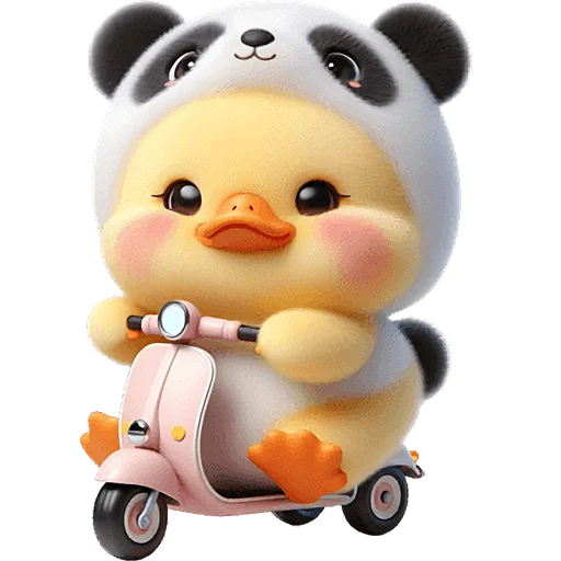 🛵 Стикер «Панда утка» для Telegram