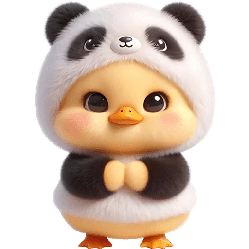 🥹 Стикер «Панда утка» для Telegram