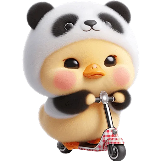🛴 Стикер «Панда утка» для Telegram