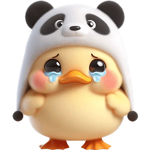 🥺 Стикер «Панда утка» для Telegram