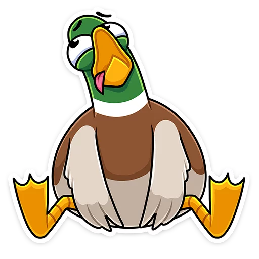 🤪 Стикер «Круче селезней только Селезень Утя&;» для Telegram