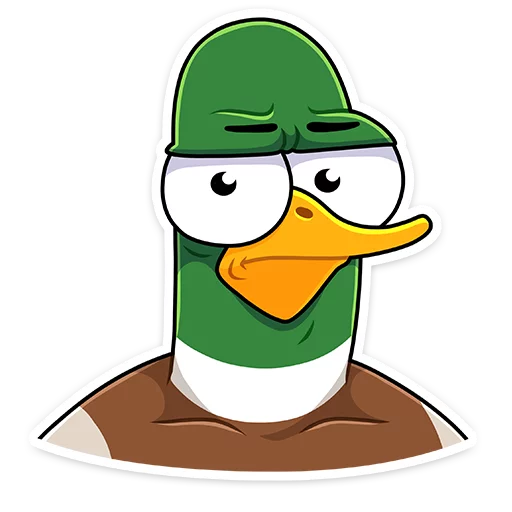 😕 Стикер «Круче селезней только Селезень Утя&;» для Telegram