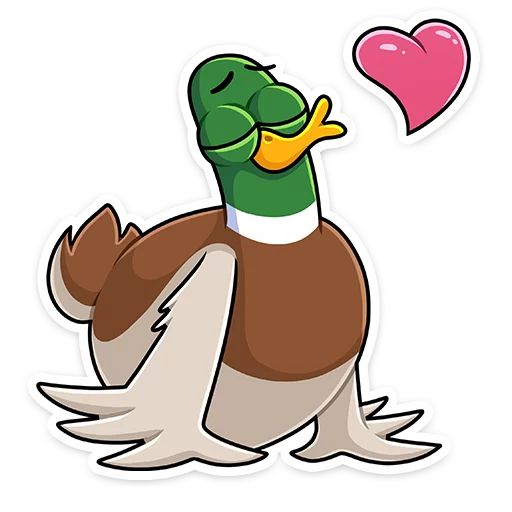 😘 Стикер «Круче селезней только Селезень Утя&;» для Telegram