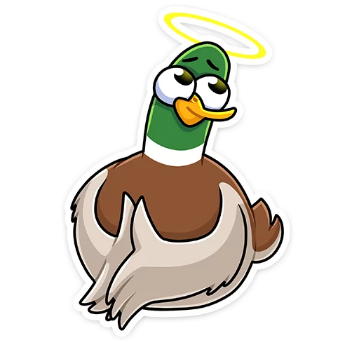 😇 Стикер «Круче селезней только Селезень Утя&;» для Telegram