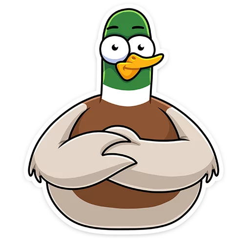 😳 Стикер «Круче селезней только Селезень Утя&;» для Telegram