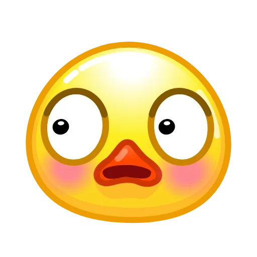 😳 Стикер «Duck Emoji» для Telegram