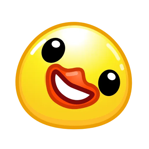 🙃 Стикер «Duck Emoji» для Telegram