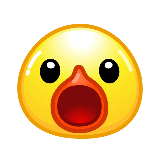 😮 Стикер «Duck Emoji» для Telegram