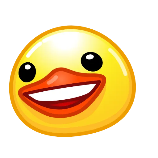 😄 Стикер «Duck Emoji» для Telegram