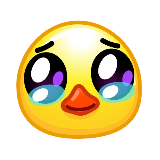 🥹 Стикер «Duck Emoji» для Telegram