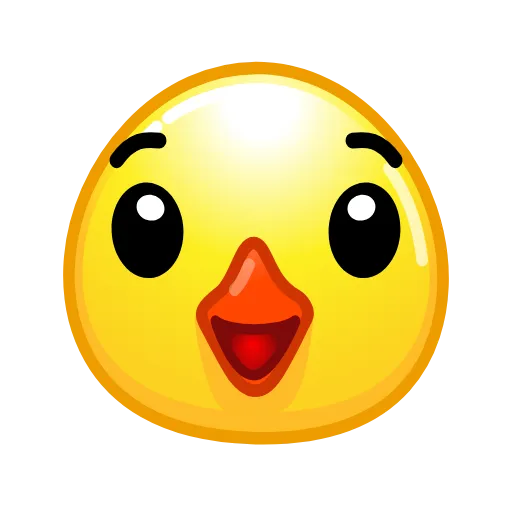 😌 Стикер «Duck Emoji» для Telegram