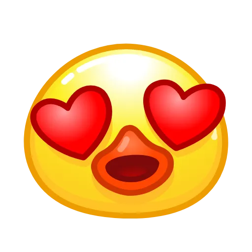 😍 Стикер «Duck Emoji» для Telegram