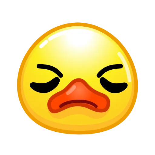 😤 Стикер «Duck Emoji» для Telegram