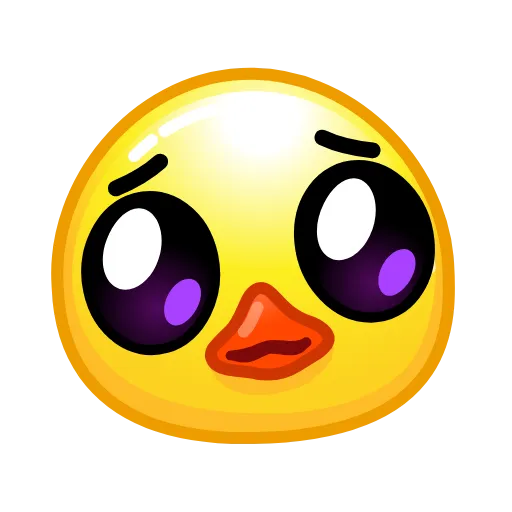 🥺 Стикер «Duck Emoji» для Telegram