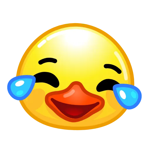 😂 Стикер «Duck Emoji» для Telegram