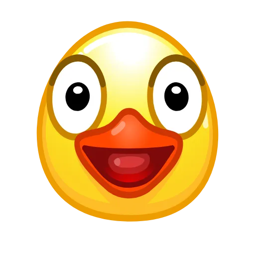 😜 Стикер «Duck Emoji» для Telegram