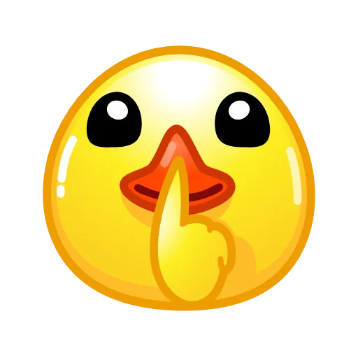 🤫 Стикер «Duck Emoji» для Telegram