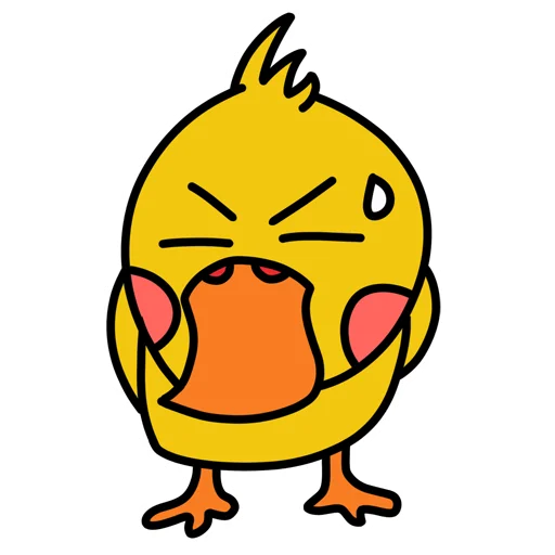 😓 Стикер «Duck from China» для Telegram