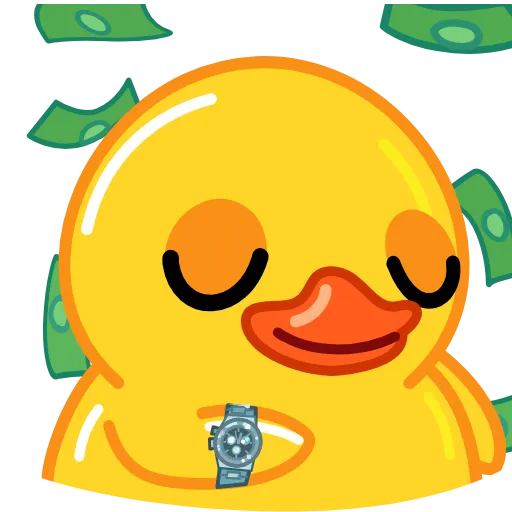 🤑 Стикер «Crypto Duck» для Telegram