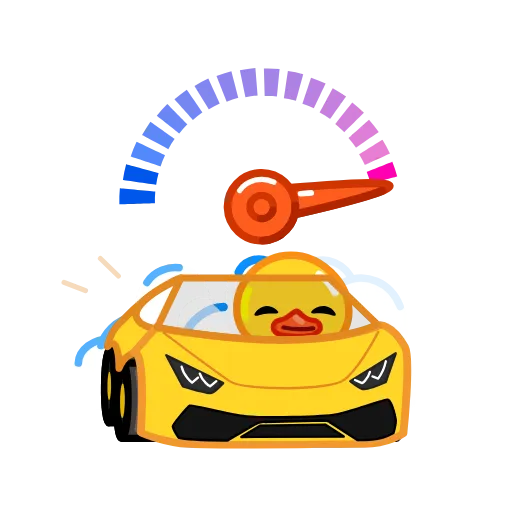 🏎️ Стикер «Crypto Duck» для Telegram