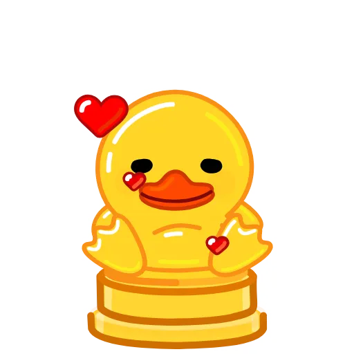 🥰 Стикер «Crypto Duck» для Telegram