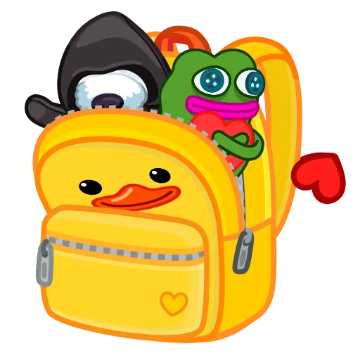 🎒 Стикер «Crypto Duck» для Telegram