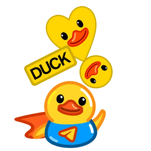 👾 Стикер «Crypto Duck» для Telegram