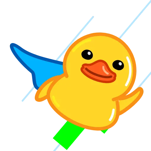 📈 Стикер «Crypto Duck» для Telegram