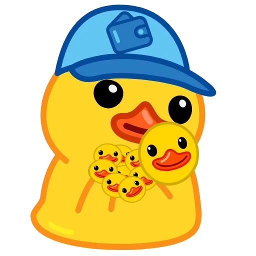 🤑 Стикер «Crypto Duck» для Telegram