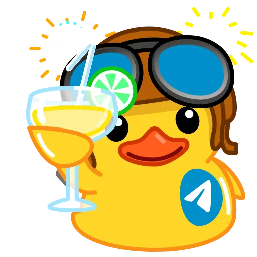Стикер 59 Telegram Ducks